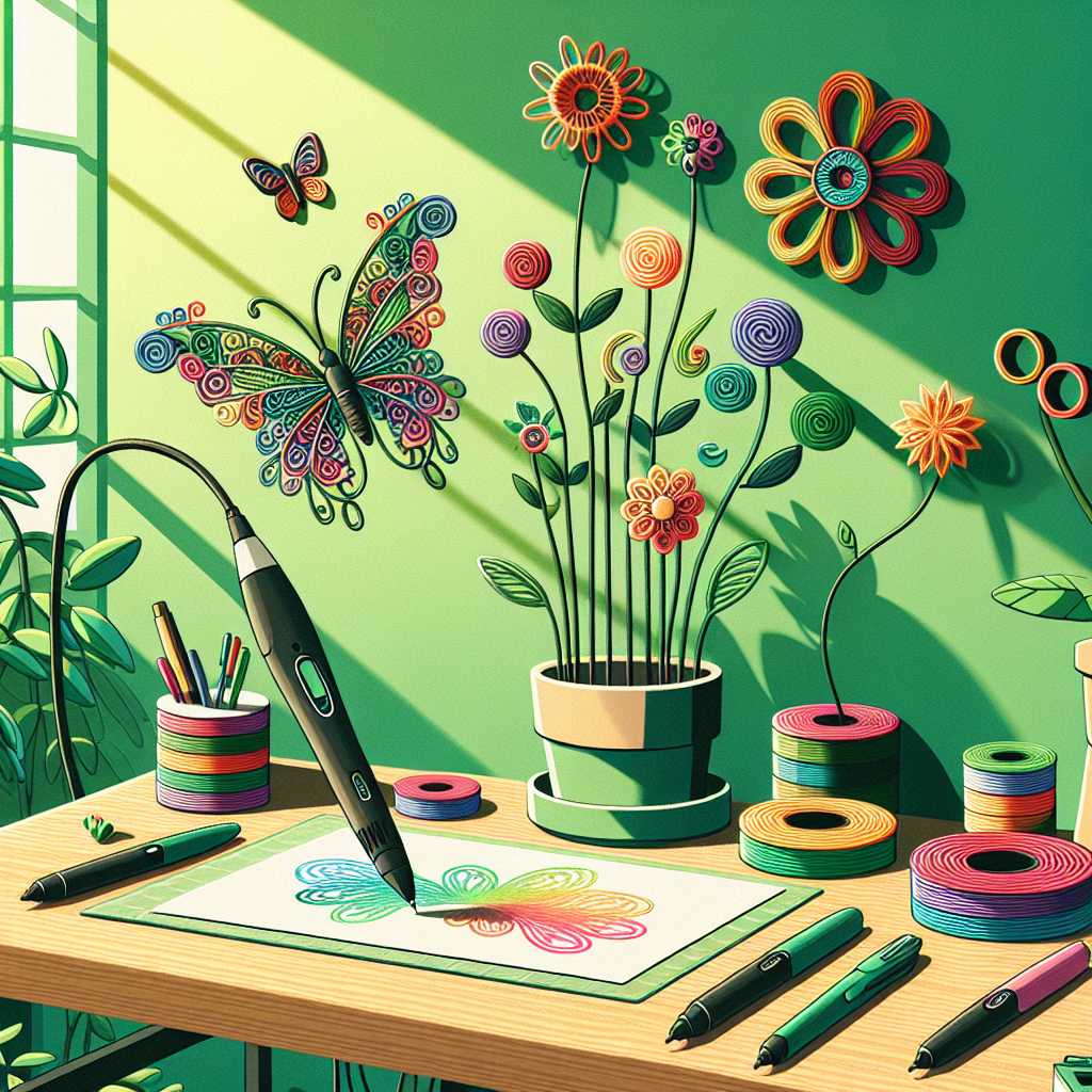 How to make decorative plant stakes with a 3D pen?