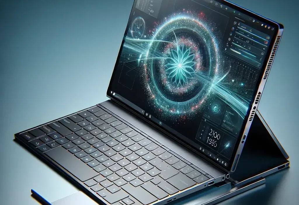 "Lenovo IdeaPad Duet 5i ChromeOS detachable laptop in vibrant colors, showcasing its sleek design and versatility for modern computing."