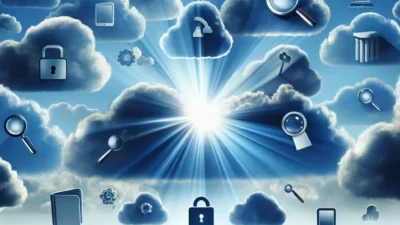 "Major cloud providers logo collage with transparency report documents highlighting government data request disclosures"