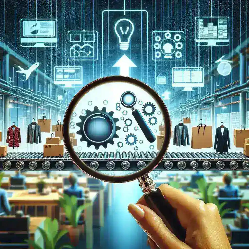 "Business professionals analyzing product reviews on a digital dashboard for effective monitoring and insights in a modern business environment"