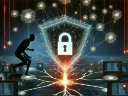 "Cybersecurity professional conducting a vulnerability assessment on a computer screen to identify and combat hacking threats, emphasizing the importance of proactive security measures."