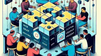 Alt text: "Developer configuring a custom scraping proxy API on a laptop, illustrating the process outlined in 'Building Your Own Custom Scraping Proxy API: A Complete Developer's Guide.'"