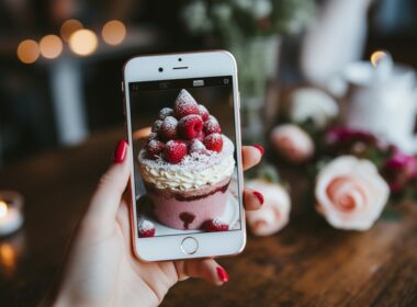 photo of raspberry cake